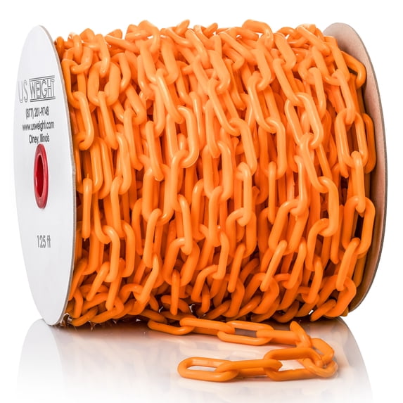 US Weight ChainBoss 2-Inch Plastic Chain – 125 Feet