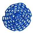 thumbnail image 1 of US Weight Chainboss 2" x 100' Blue Plastic Safety Chain with SunShield UV Resistant Technology, 1 of 8