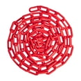 thumbnail image 1 of US Weight Chainboss 2" x 100' Red Plastic Safety Chain with SunShield UV Resistant Technology, 1 of 8