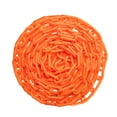 thumbnail image 1 of US Weight Chainboss Orange Plastic Safety Chain with SunShield UV Resistant Technology - 100 ft, 1 of 9