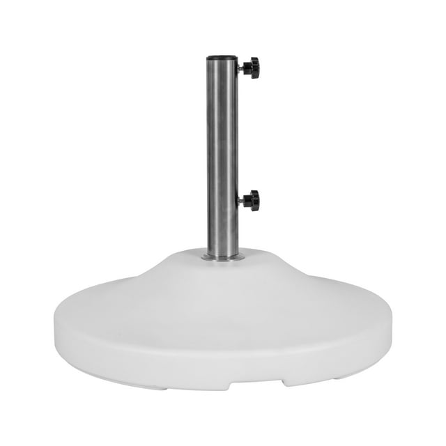 US Weight Fillable Heavy Duty Free Standing Umbrella Base White
