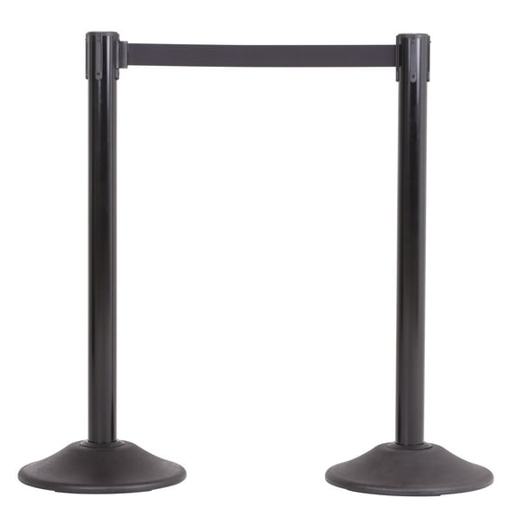 US Weight Heavy Duty Premium Steel Stanchion with 7.5-Foot Retractable Belt (More Colors Available)