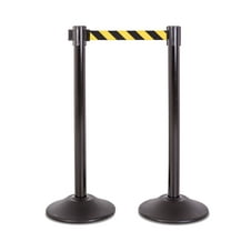 US Weight Heavy Duty Premium Steel Stanchion with 7.5-Foot Retractable Belt (More Colors Available)