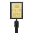 thumbnail image 1 of US Weight Heavy-Duty Steel Stanchion Steel Frame Sign Holder with Plexiglass Covers Compatible with ONLY Steel Stanchions, 1 of 7