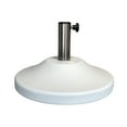 thumbnail image 1 of US Weight Premium 50 Pound Prefilled Umbrella Base for Patio Table - White, 1 of 6