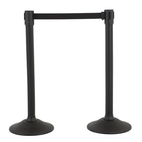 US Weight Sentinel Stanchion with 6.5 Foot Retractable Belt Easy Connect Assembly Requires No Tools (2-Pack)