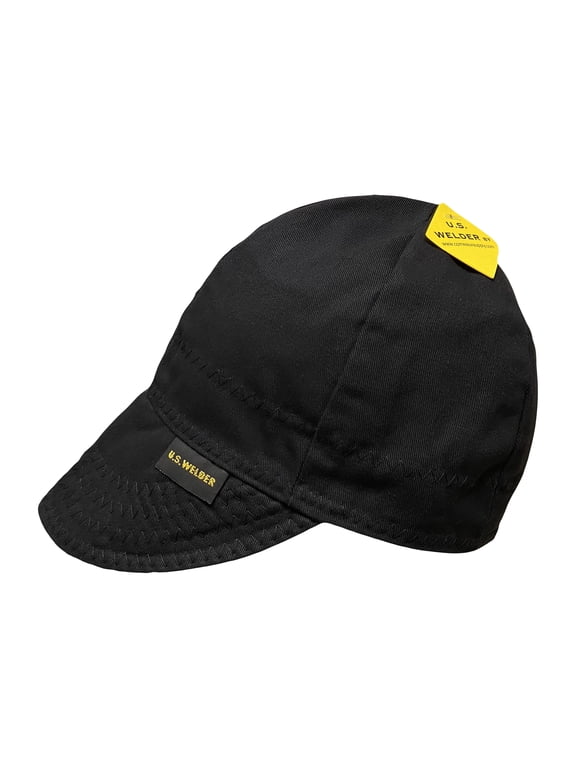 US Welder Reversible Black Welding Cap Hat Size 7 1/2 By Comeaux Supply