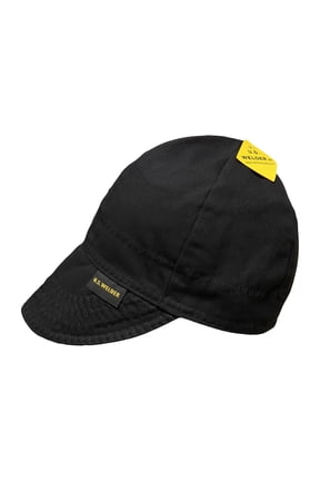 US Welder Reversible Black Welding Cap Hat Size 7 1/2 By Comeaux Supply
