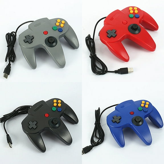 US Wired Controller Joystick Compatible With Nintendo 64 N64 Video Game Console