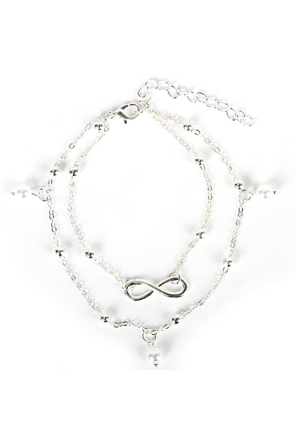 US Women Daisy Butterfly Infinite Rhinestone Crystal Anklet Ankle Bracelet Chain