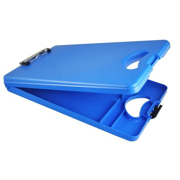 US-Works 574 Desk Mate II Storage Clipboard, Blue - Pack of 6