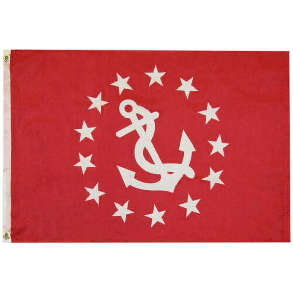 US Yacht Club Vice Commodore Crimson Red 100D Woven Poly Nylon 2x3 2'x3' Flag