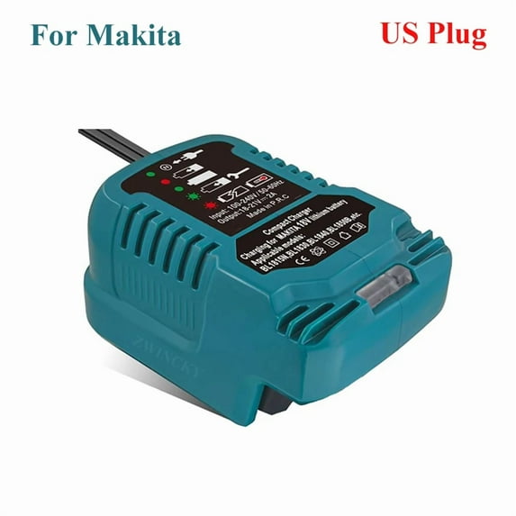 US plug Charger For Ma-kita 18V Li-ion Battery BL1850B BL1860B BL1830B Portable Mini Fast Charger with LED Indicator