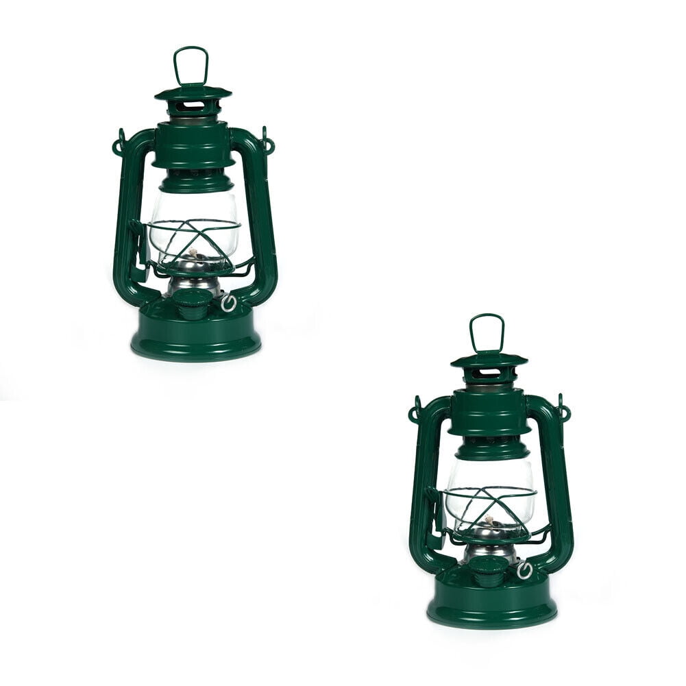 US1-2 Pc Hurricane Storm Camping Lantern Feuerhand 276 Galvanised Steel  Paraffin - Walmart.com