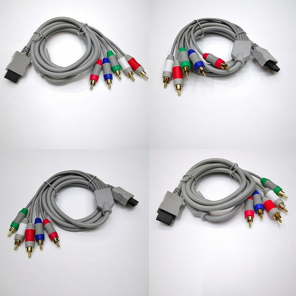 US1-2Pc For Nintendo Wii / Wii U High Definition HD Audio Video AV Cable Cord