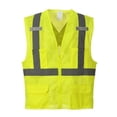 thumbnail image 1 of US370 Medium Atlanta Hi-Visibility Mesh Vest, Yellow - Regular, 1 of 1