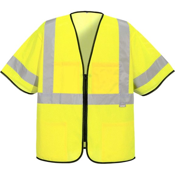 US397 Hi Vis Tampa Mesh Class 3 Vest Safety Waistcoat Lightweight Breathable Reflective Workwear High Visibility