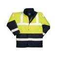 thumbnail image 1 of US466 Medium Hi-Visibility Contrast Traffic Jacket, Yellow & Navy - Regular, 1 of 1
