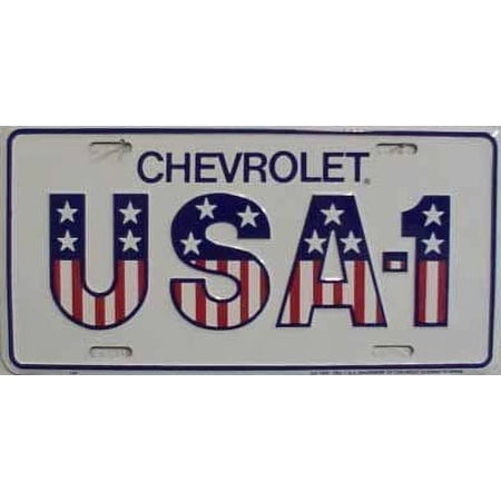 USA-1 Chevy License Plate