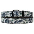 thumbnail image 1 of USA $100 Dollars Bills Style Bonded Leather Belt, 1 of 2
