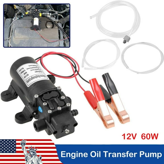 USA 12V Motor Oil Fuel Fluid Extractor Electric Siphon Transfer Change Pump 60W