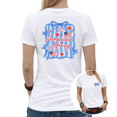 thumbnail image 1 of USA 1776 Patriotic Coquette Bow Popsicle Graphic Tees Women's 4th of July Summer Tshirt Tops Black/White S-5XL, 1 of 4