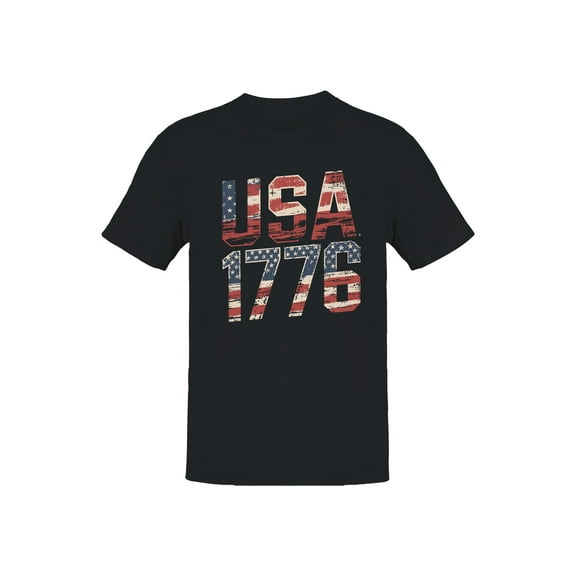 USA 1776 Vintage Flag Men's T-shirt