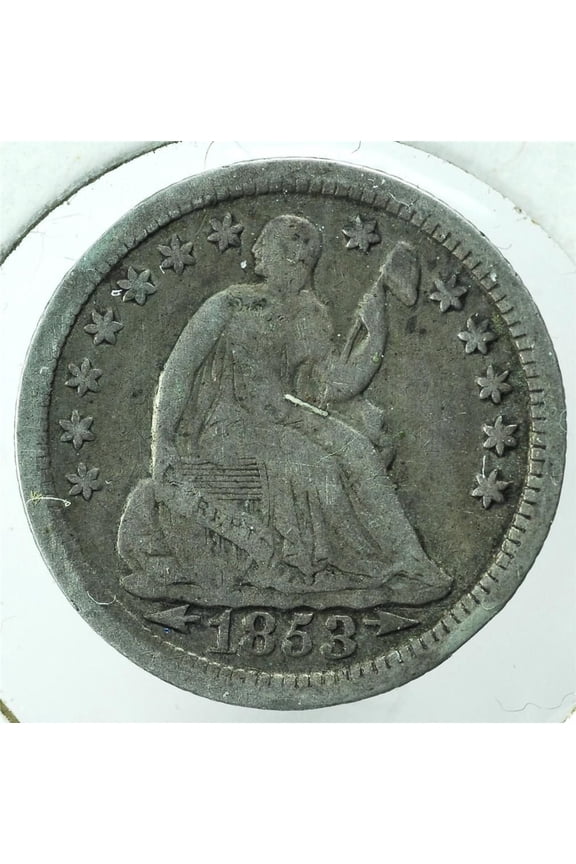 USA 1837-1891 Seated Dime Coin - 10c Ten Cent Very Good Condition Random Date