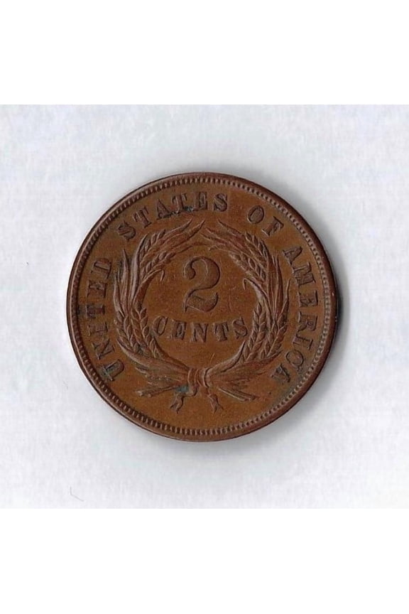 USA 1864-1868 Two Cent Piece Coin 2c G / VG Average Circulated - Random Date