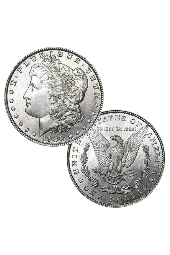 USA 1900 P Morgan 90% Silver Dollar Coin - $1 Brilliant Uncirculated Condition