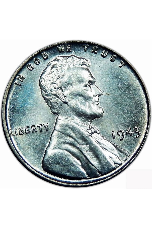 USA 1943 P Lincoln Wheat Ears Reverse Coin - United States Mint Uncirculated
