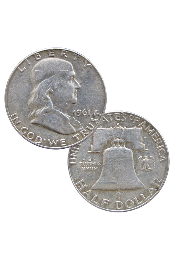 USA 1948-1963 90%Silver Franklin Half Dollar Coin Average Circulated Random Date