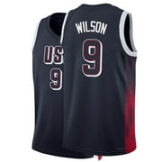 GGBATS USA 2024 Basketball A'ja Wilson Navy Jersey