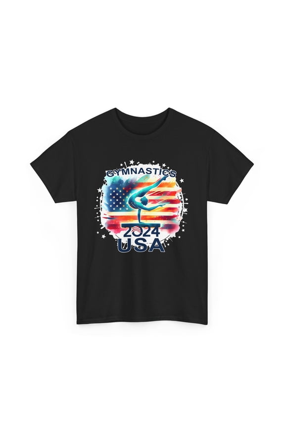 USA 2024 Games United States Gymnastics America 2024 USA Mens T Shirts Plus Size Big and Tall