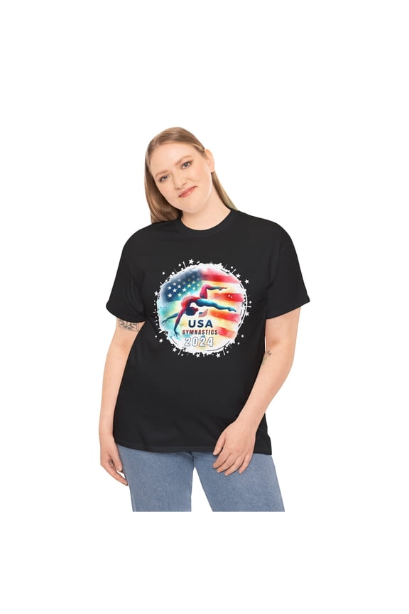 USA 2024 Games United States Gymnastics America 2024 USA Plus Size Clothing for Women