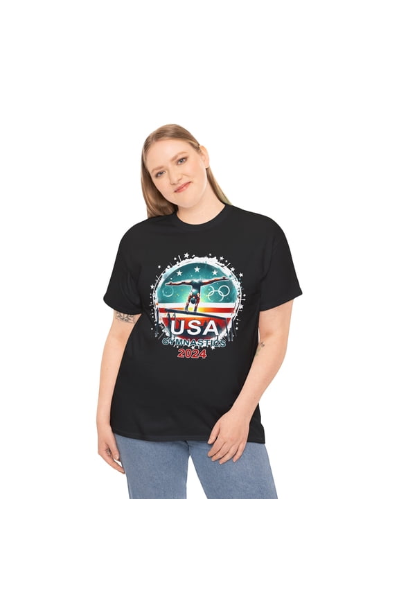 USA 2024 Games United States Sport 2024 USA Mens Gymnastics Plus Size Clothing for Women