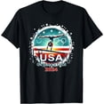 thumbnail image 1 of USA 2024 Games United States Sport 2024 USA Mens Gymnastics T-Shirt, 1 of 3