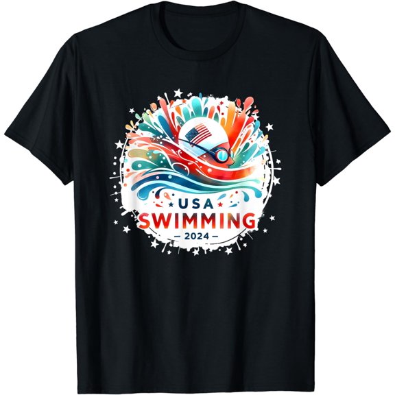 USA 2024 United States Athlete American Swimming 2024 USA T-Shirt