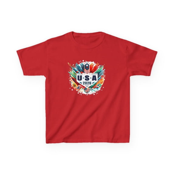 USA 2026 Go United States Sport USA Team 2026 USA T-Shirts for Kids Boys Girls Youth