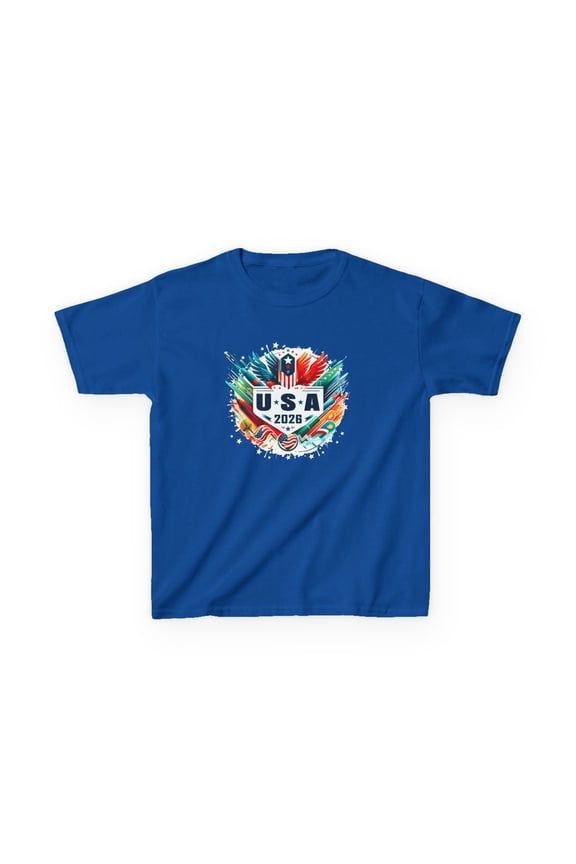 USA 2026 Go United States Sport USA Team 2026 USA T-Shirts for Kids Boys Girls Youth