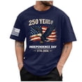 thumbnail image 1 of 250th Anniversaryth Anniversary T Shirt Mens 250Th Anniversary Printed Men's Casual Polo T-Shirt 250 Years of Freedom Shirt American Flag Patriotic Clothes (Dark Blue,XL), 1 of 5