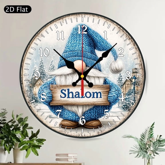 USA 250th Anniversary 1776-2026 Patriotic American Flag Statue of Liberty Silent Round Wall Clock