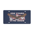 thumbnail image 1 of USA 250th Anniversary (1776-2026) Patriotic License Plate Cover - Vintage American Symbols Statue of Liberty & Liberty Bell Front License Plate Decor, 1 of 6