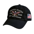 thumbnail image 1 of USA 250th Anniversary Baseball Cap - Patriotic Eagle Embroidered Hat with American Flag, Adjustable Cap for Fourth of July, 1 of 2