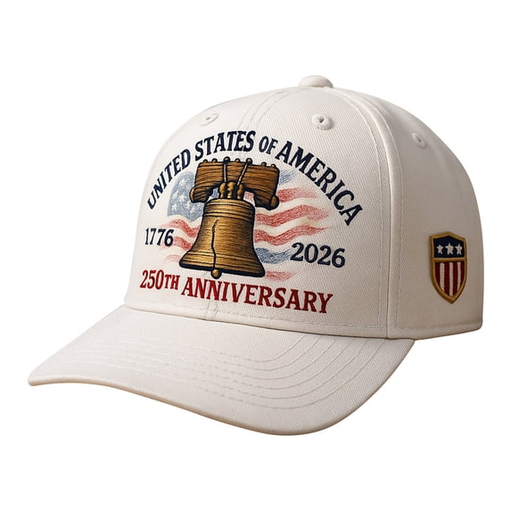 USA 250th Anniversary Baseball Cap – Patriotic Hat with Bald Eagle Print, Adjustable Independence Day Commemorative Gift for Men & Women