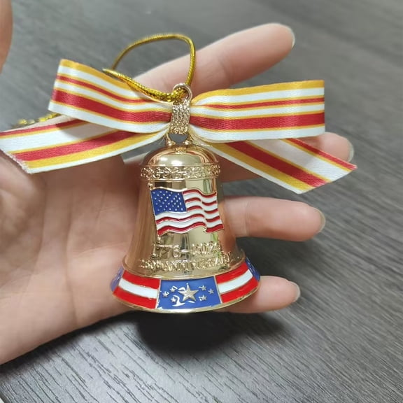 USA 250th Anniversary Bells Ornaments Honor 250 Years of Heritage Patriotic & Festive Design A Symbol of Unity & Pride Collectible & Decorative Ideal Gift for Family and Friends
