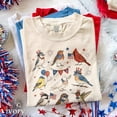 thumbnail image 1 of USA 250th Anniversary Bird Shirt Patriotic American Birds Tee Vintage Independence Day Animal Top USA Gift Tee, 1 of 8