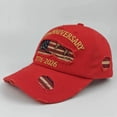 thumbnail image 1 of USA 250th Anniversary Celebration Patriotic Hat Adjustable 1776-2026 Retro Denim Casual Cap for Men Women,Red, 1 of 3