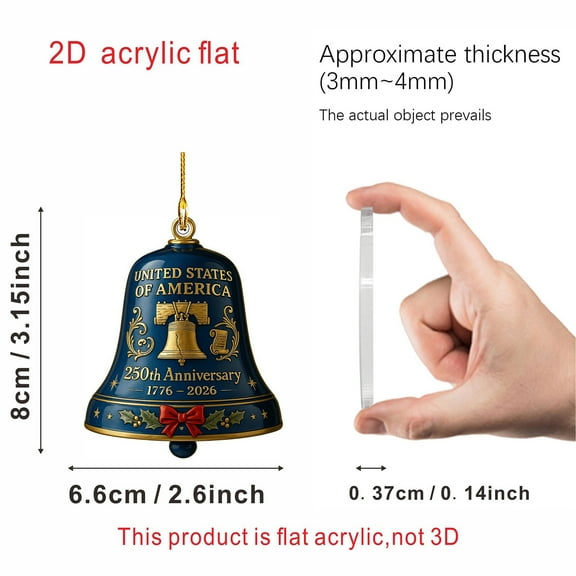 USA 250th Anniversary Commemorative Clock Pendant, American Independence Day Collectible Souvenir Gift, Patriotic Keepsake for Home Office Decor