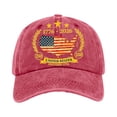 thumbnail image 1 of USA 250th Anniversary American Flag Hat 1776-2026 Independence Day Distressed Cap Adjustable Embroidered Cap Merchandise for Men Women,Red, 1 of 5